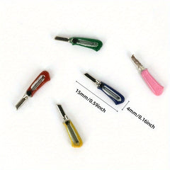 2pcs Dollhouse School Supplies Mini Cutting Utility Doll Accessories