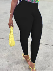  High Waist Skinny Pants With Pocket Women's 