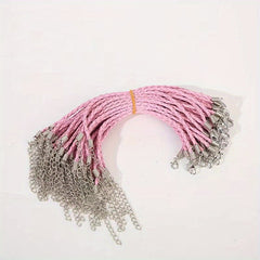 10pcs Mixed Leather Lace Braided Bracelet Rope DIY Jewelry Hand Braided Rope