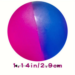 10pcs Rainbow Bouncy Balls Kids Party Favors & Birthday Gift