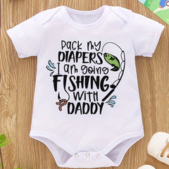 Fishin' with Daddy Summer Onesie for Babies