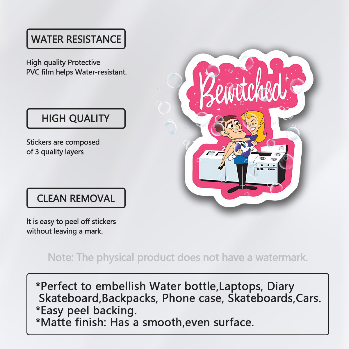 Bewitched Cartoon Sticker