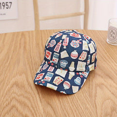 Kids Letter Embroidered Sunshade Baseball Cap