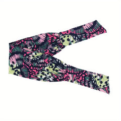 Boho Knotted Hair Band Adjustable Headband Leopard Paisley Print Headdress