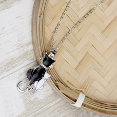 Kitten Cat Pendant Necklace For Women Girls