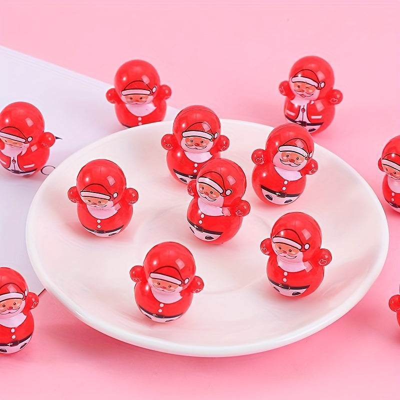 10pcs Mini Christmas Tumbler Tabletop Decoration