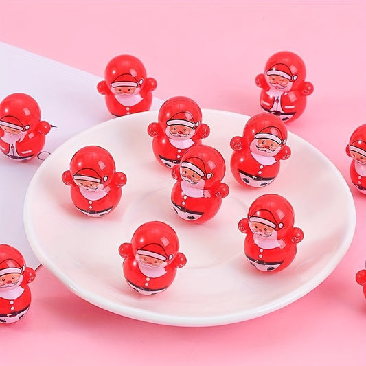 10pcs Mini Christmas Tumbler Tabletop Decoration