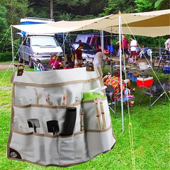 Portable Camping Cutlery Storage Bag for Barbecue and Picnic Cookware