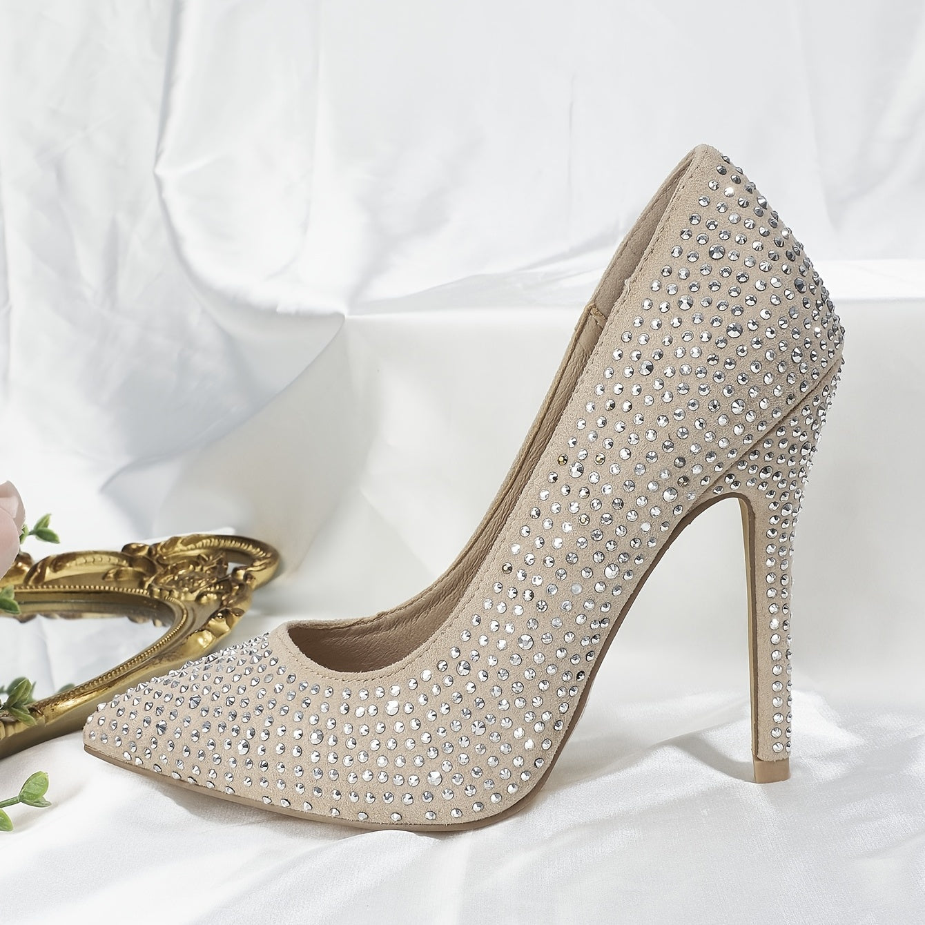 Women's Rhinestone High Heeled Pumps