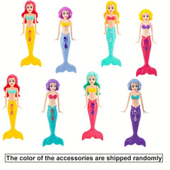 Summer Pool Mermaid Diving Toy Gemstone Bath Toy Swimming Fun