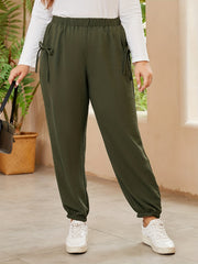  Elastic Jogger Trousers With Pockets