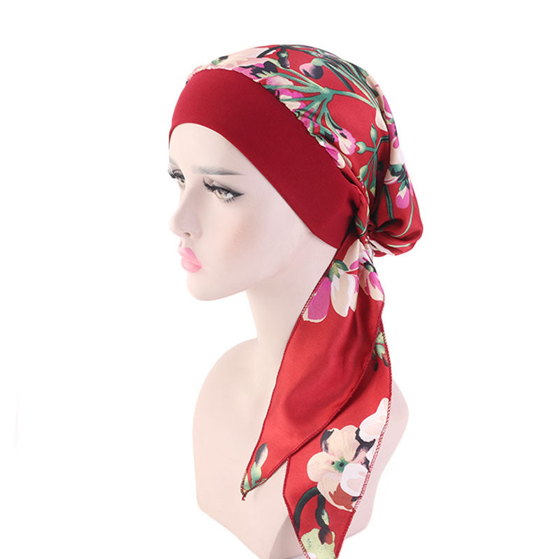 Elastic Headband Braid Hat Head Scarf Tied Head Scarves Slip On Beanies