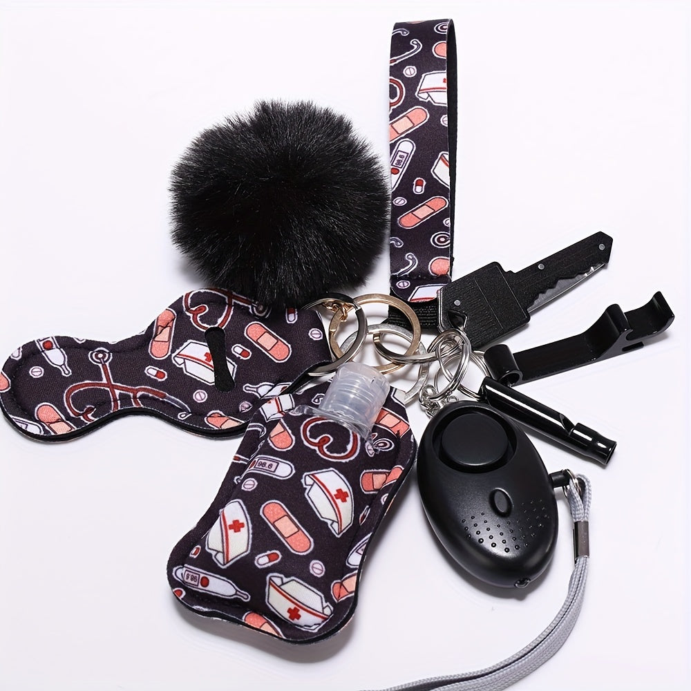 Self Defense Keychain Set For Women Safety Keychain Full Set With Personal Alarm