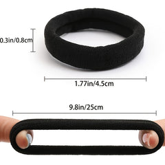 100 Large Hair Ties for Thick Hair Elastic Hair Bands No Seamless