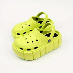 Women's Closed Toe Slip On Platform Clogs Comfortable Shoes