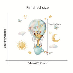 Cartoon Animals Wall Stickers Baby Room Decor