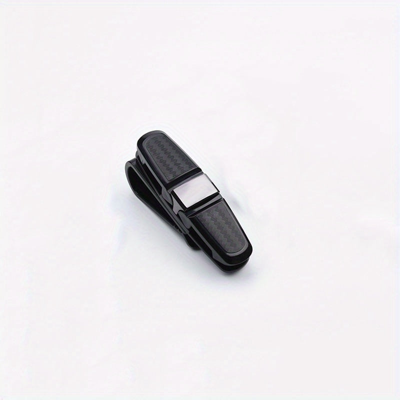 Car Glasses Case Sun Visor Holder Sunglasses Clip Card Ticket Pen Box