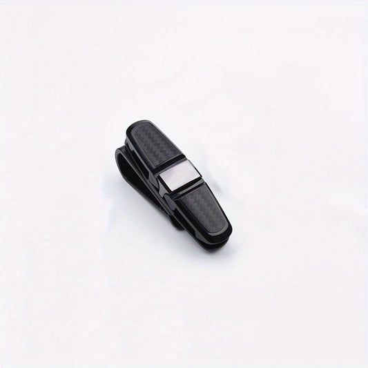 Car Glasses Case Sun Visor Holder Sunglasses Clip Card Ticket Pen Box