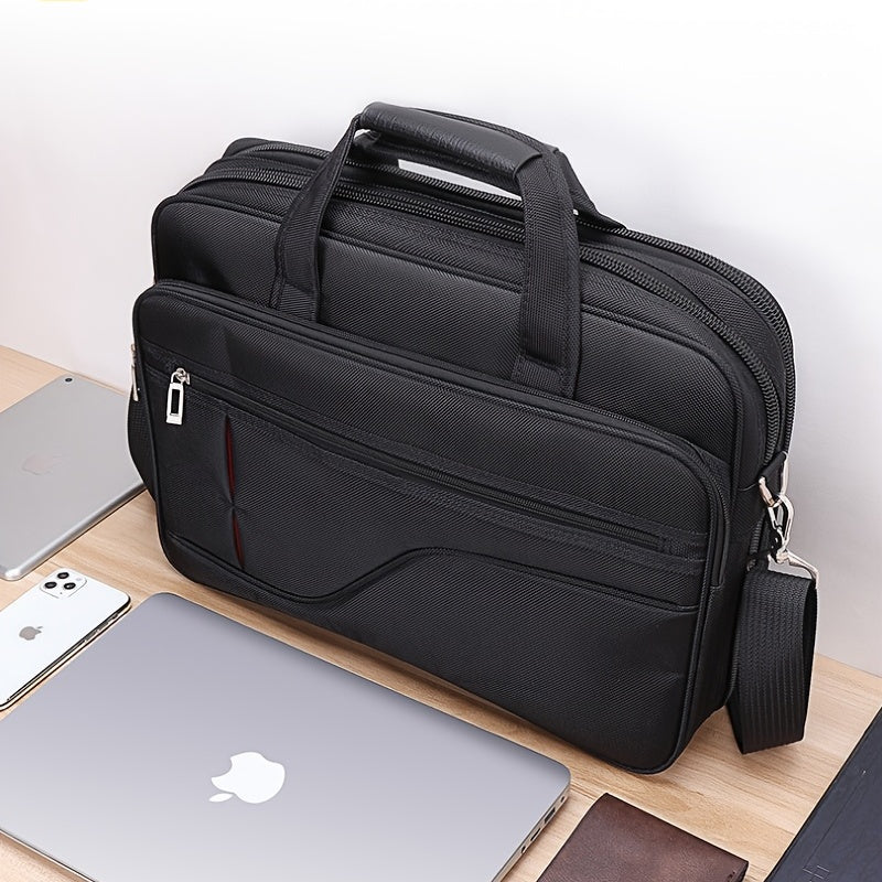 18 Cm Laptop Bag Expandable Briefcase Computer Bag Men Women