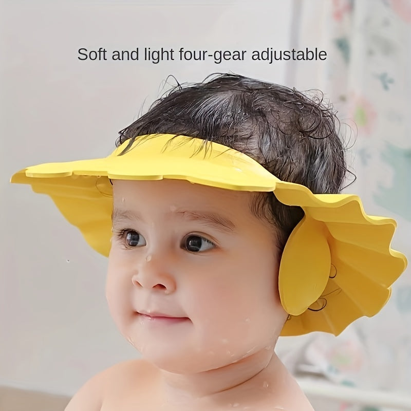 Baby Children Waterproof Ear Protection Shower Cap Adjustable 0-6 Years