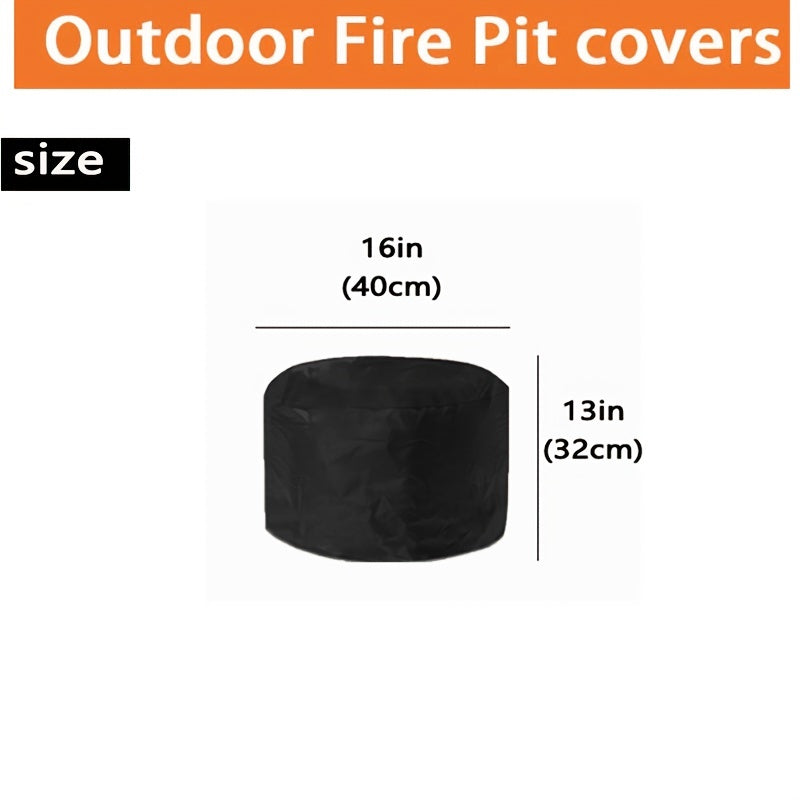 Waterproof 210D Heavy Duty Fire Pit Cover