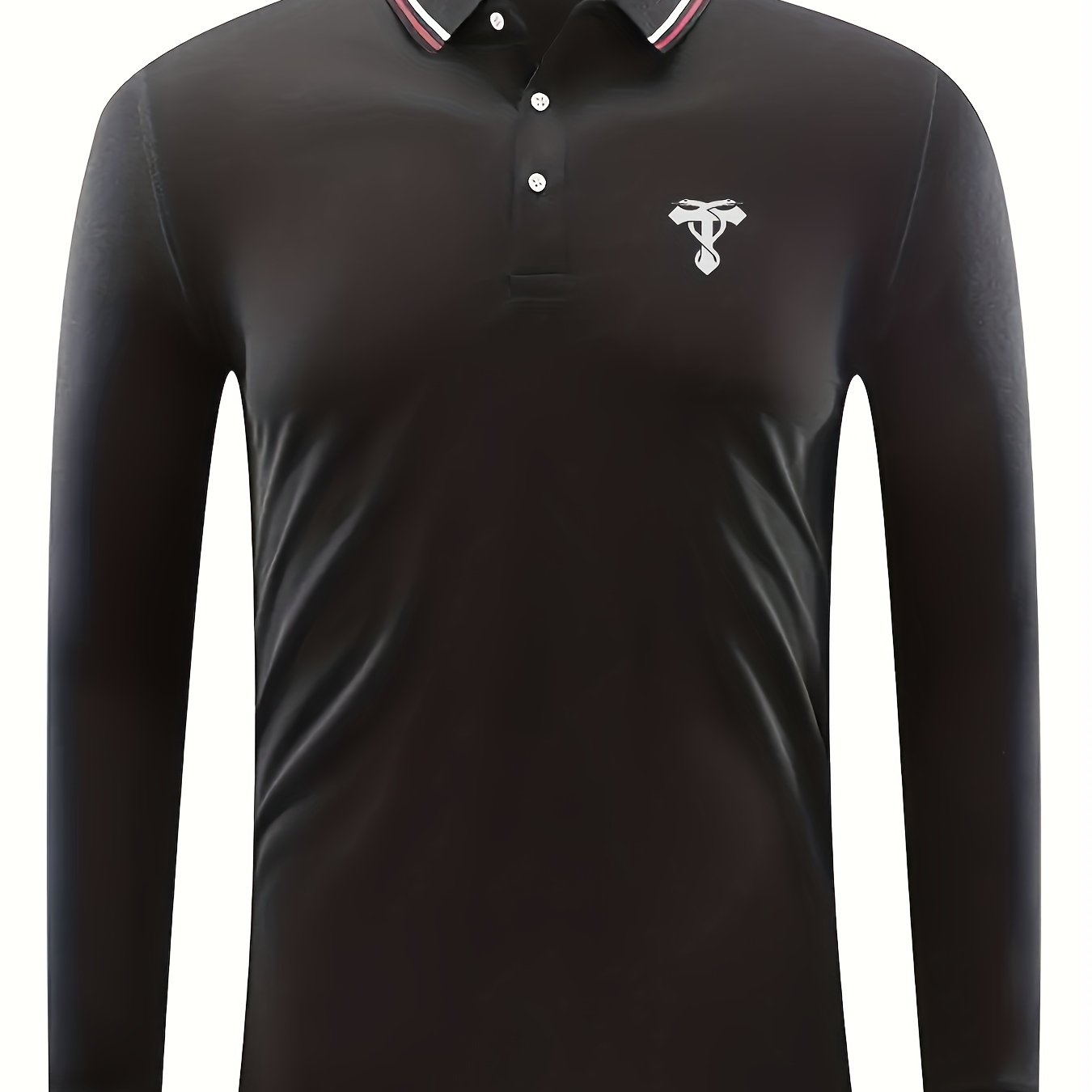 Men's Snakes Print Golf Long Sleeve Shirt