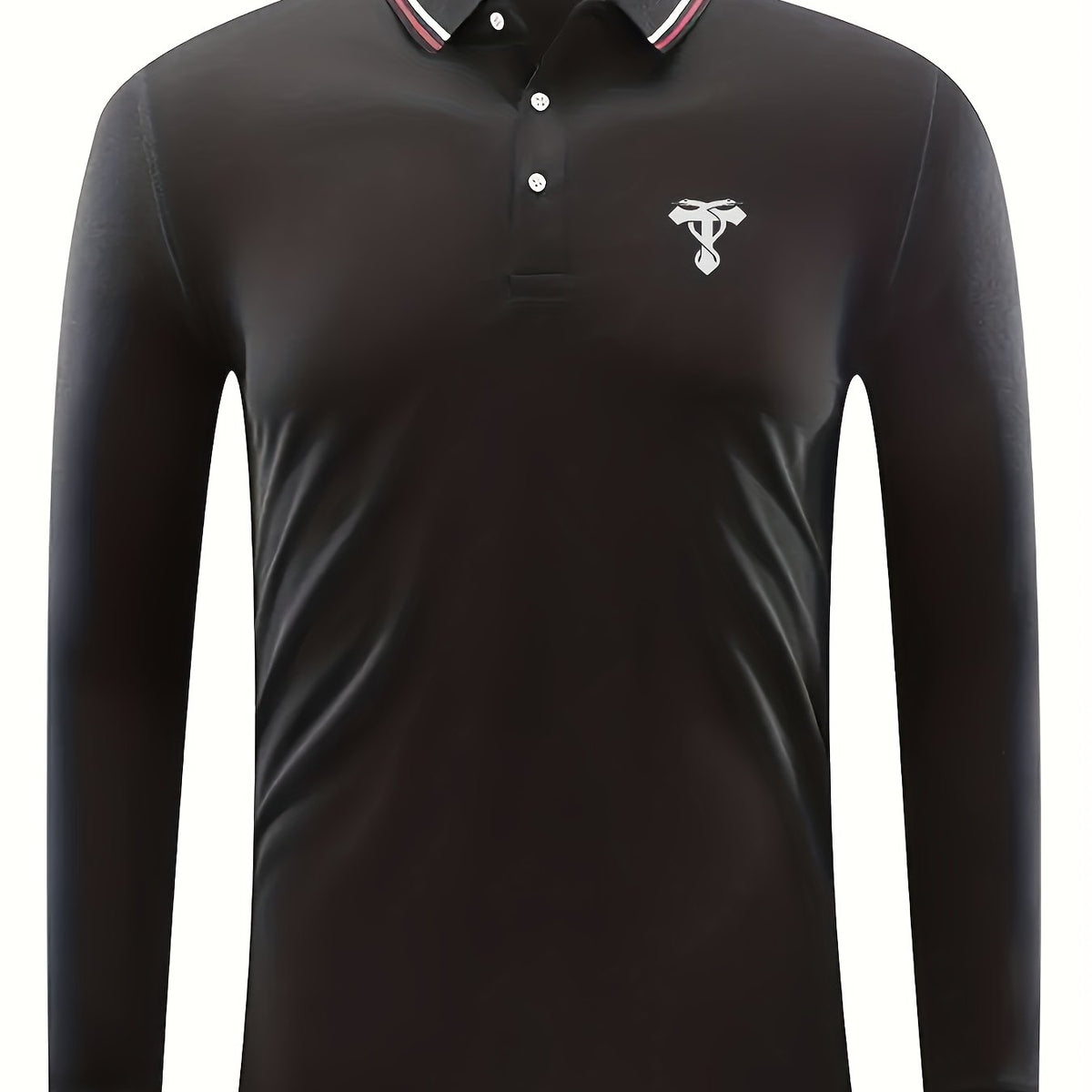 Men's Snakes Print Golf Long Sleeve Shirt