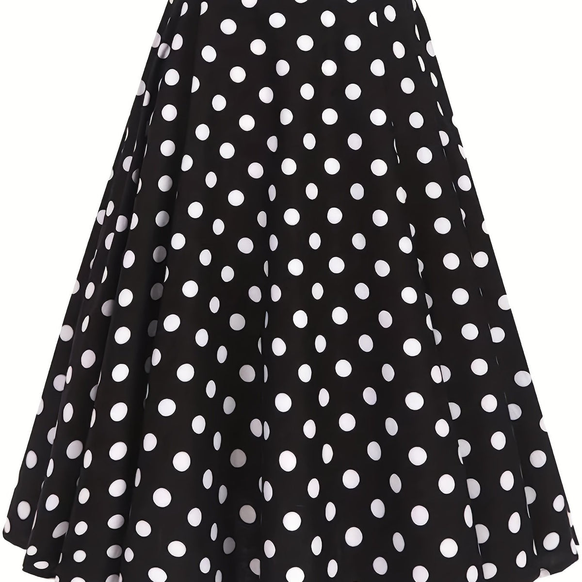  Polka Dot A-line Swing Skirt