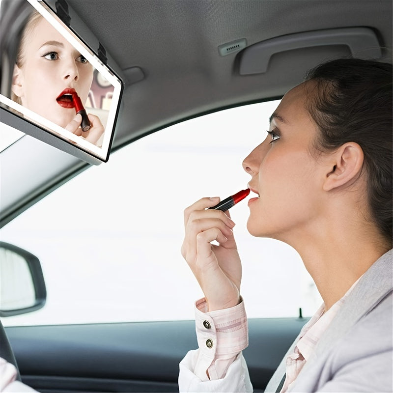 Smart Car Makeup Mirror with 3 Light
