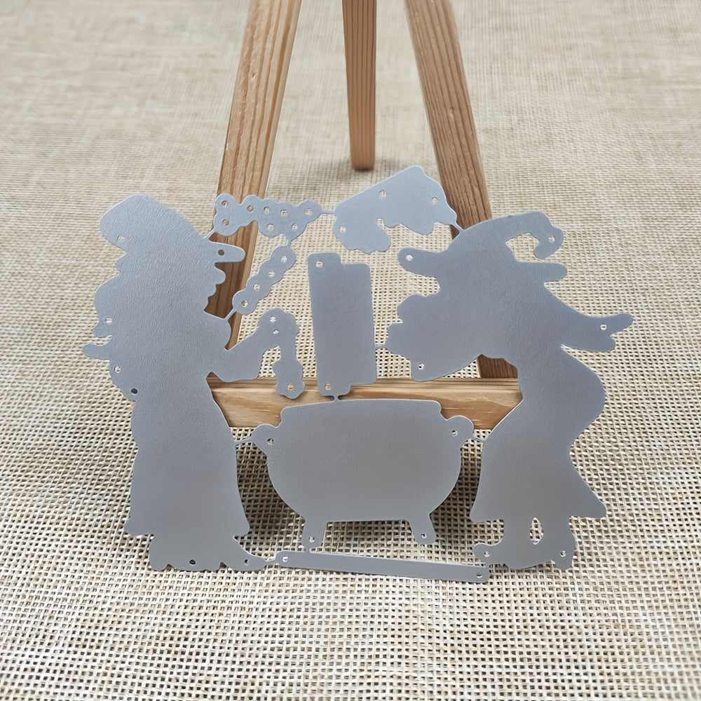 12 Year Old Witch Cooking Soup Metal Cutting Dies Scrapbooking
