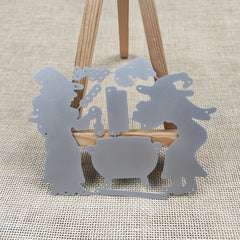 12 Year Old Witch Cooking Soup Metal Cutting Dies Scrapbooking