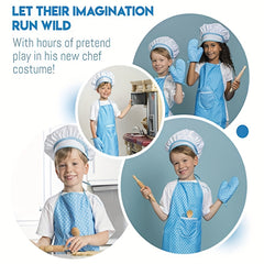 Kids' Play Kitchen Apron Baking Kit for Hand Eye Coordination