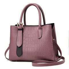 Crocodile Pattern Tote Bag Handbag for Daily Commute