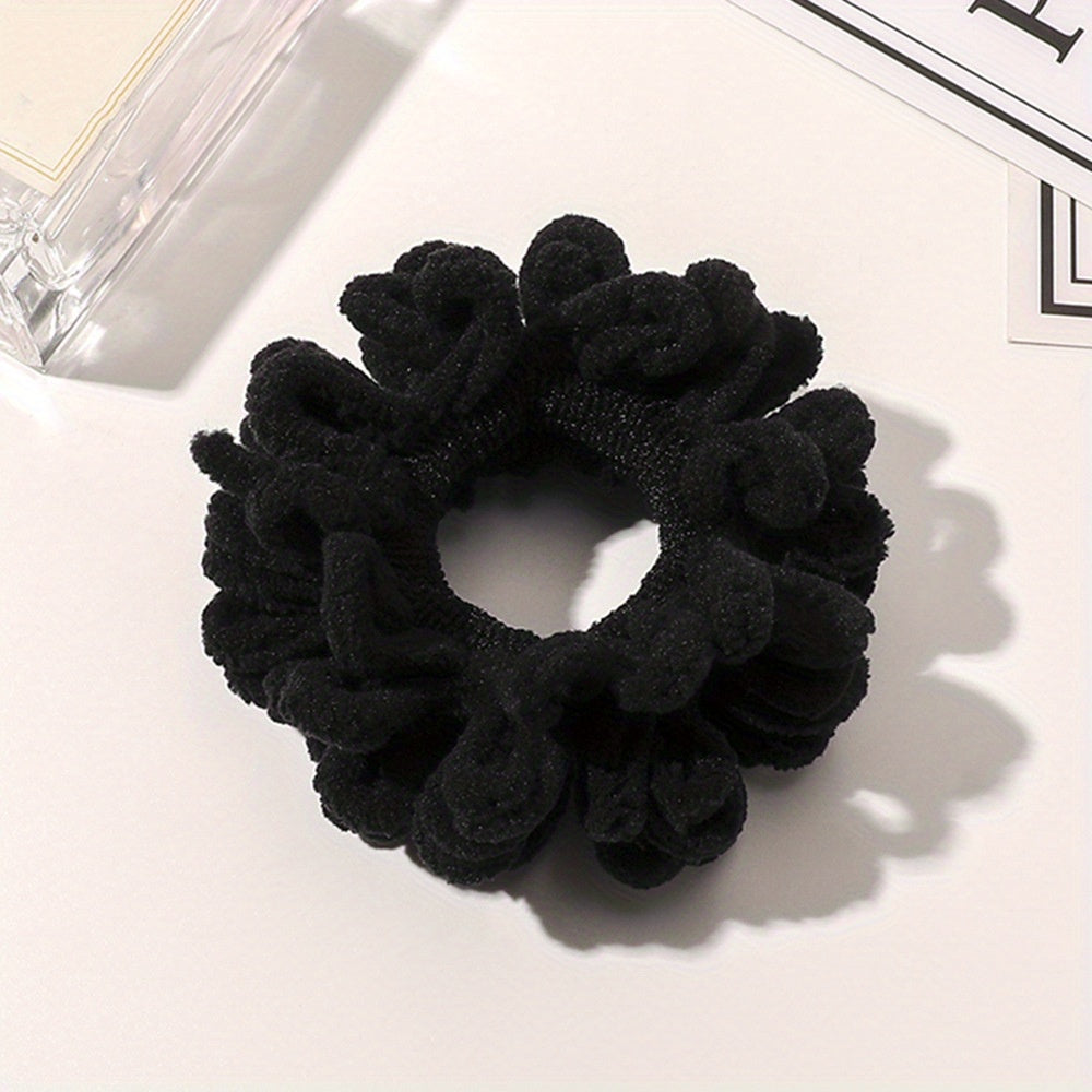 Flocking Hair Tie Seamless Hair Ring Ponytail Holder Hair Accessories