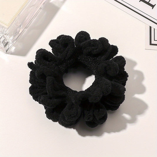 Flocking Hair Tie Seamless Hair Ring Ponytail Holder Hair Accessories