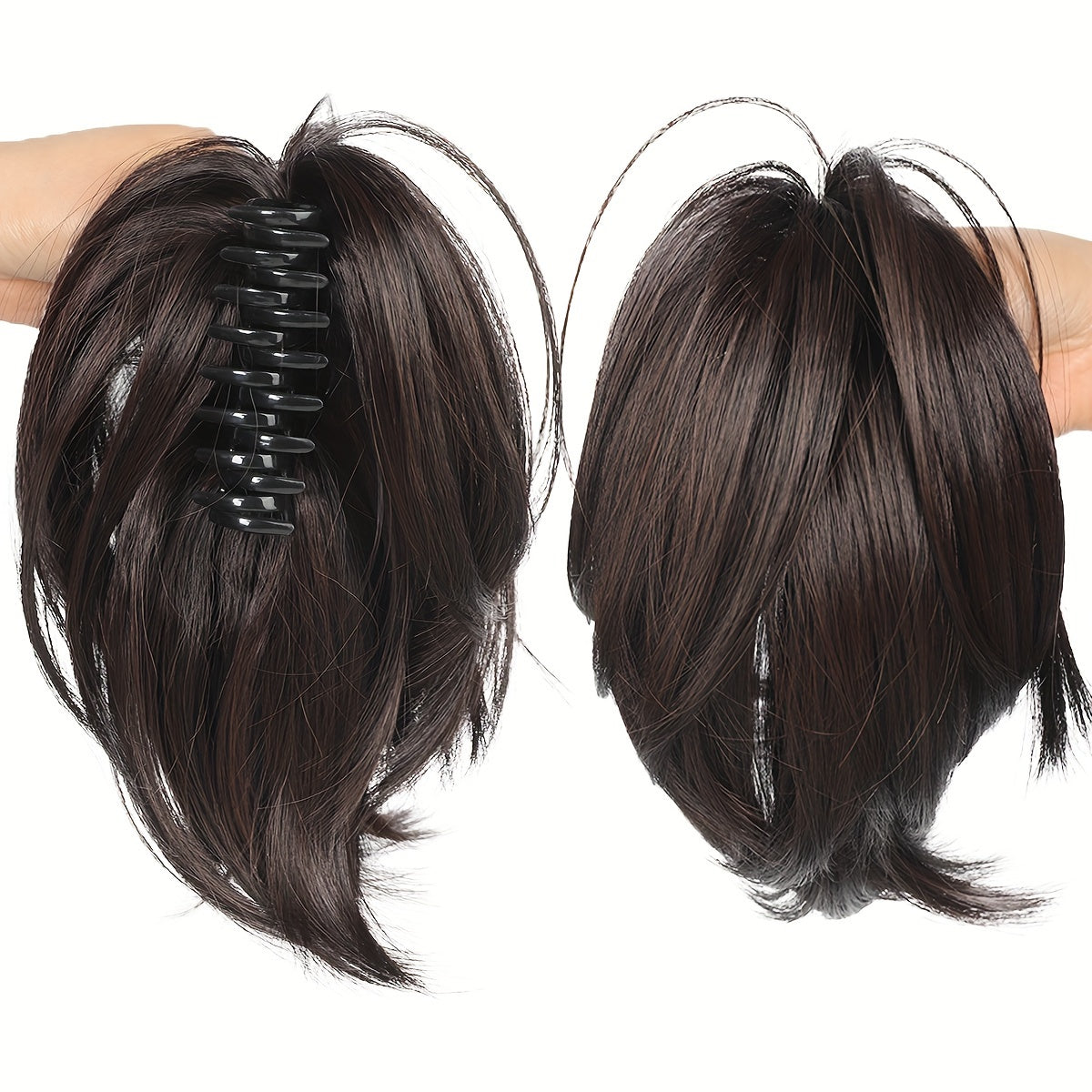 Women's Claw Clip Ponytail Extension Basic Style Straight Hair