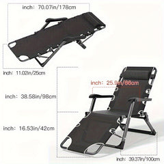 Recliner Folding Chair 2 in 1 Single Person Bed