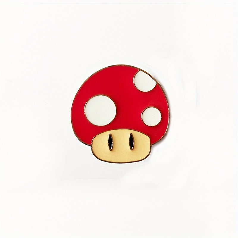 Cartoon Mushroom Enamel Backpack Pin Vintage Jewelry Gift