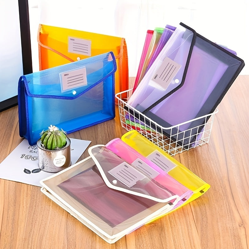 A4 A5 Document Bags Paper Storage Organizer PP Plastic File Folder Holders