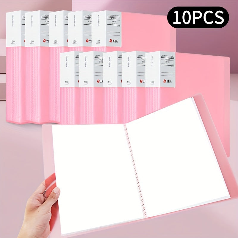 10pcs File Manager Document Organizer Exam Paper Storage Folder