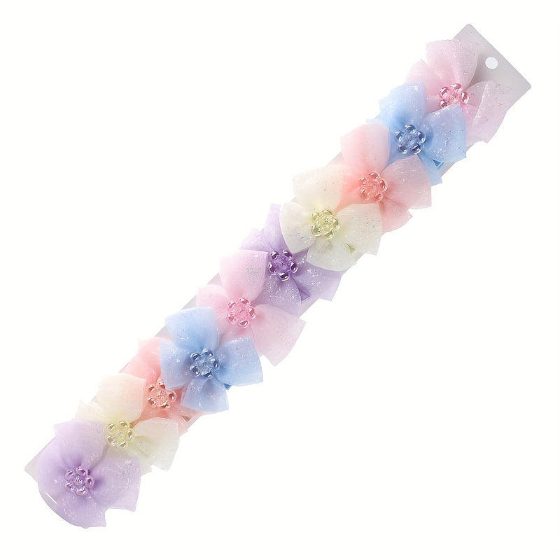 10pcs Sweet Bow Butterfly Hair Clips Princess Hair Accessories