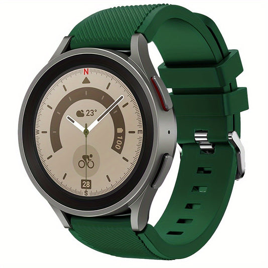 Silicone 20mm 22mm Watch Strap for Galaxy Watch 4 6 Classic 5 Pro 46m