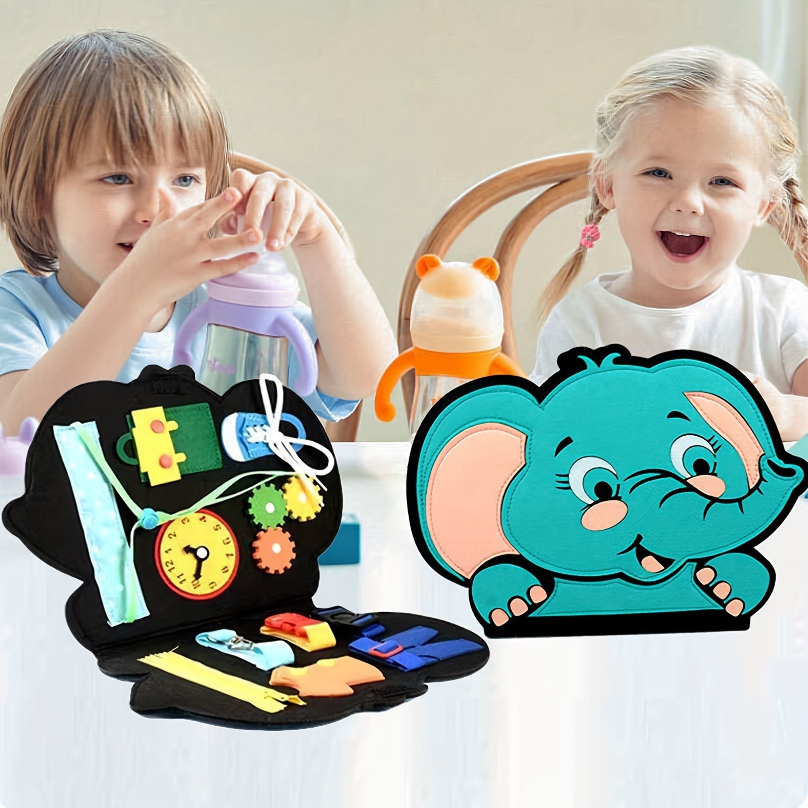 Busy Board Montessori Toy Sensory Book for Travel