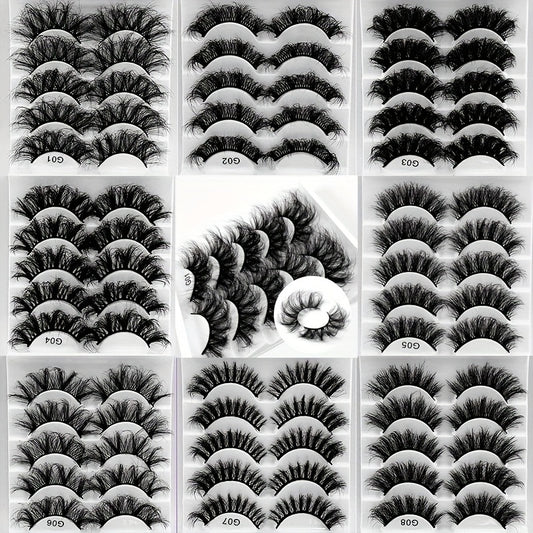 Multilayer Natural Cross Faux Mink Lashes