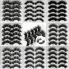 Multilayer Natural Cross Faux Mink Lashes