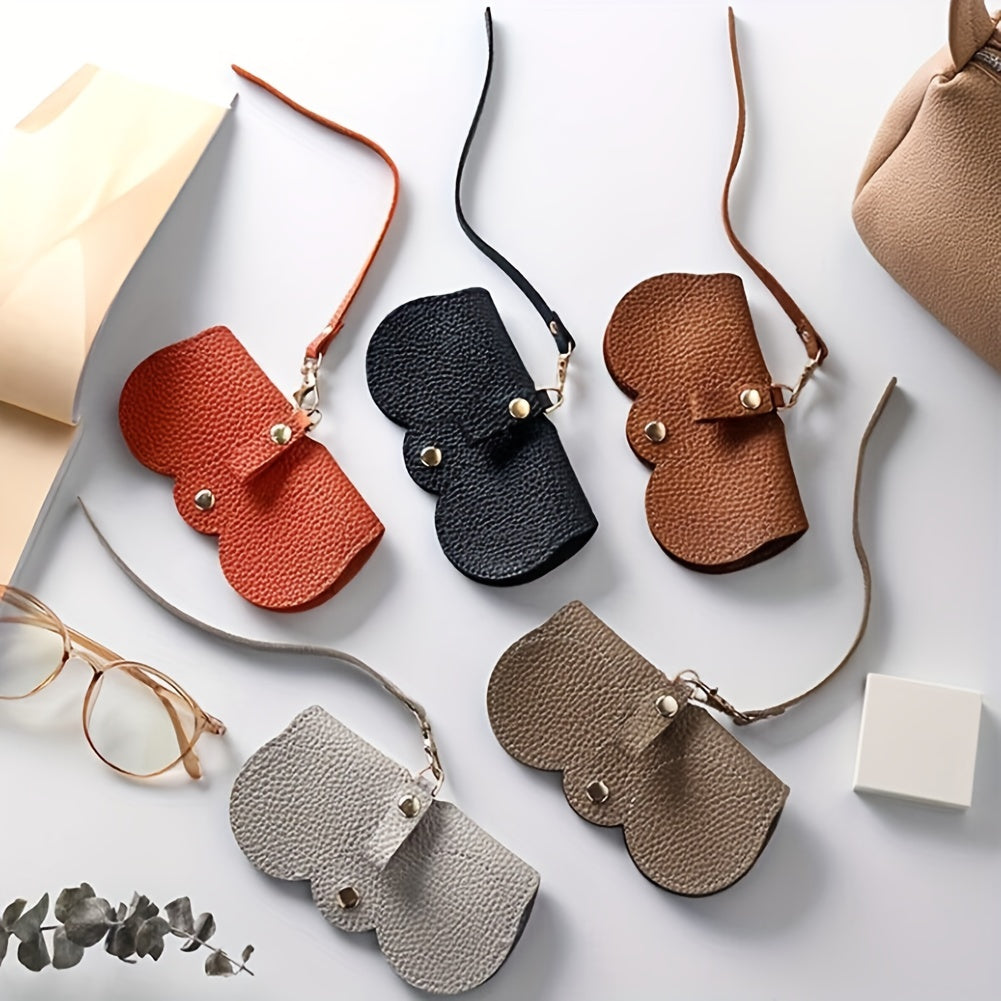 Litchi Embossed Glasses Cover Sunglasses Storage Bag