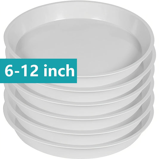 Plant Saucer 30 48 cm Round Tray for Pots - 6 Pack
