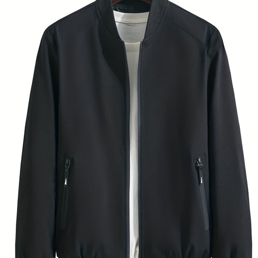 Men's Fleece Casual Loose Baseball Jacket