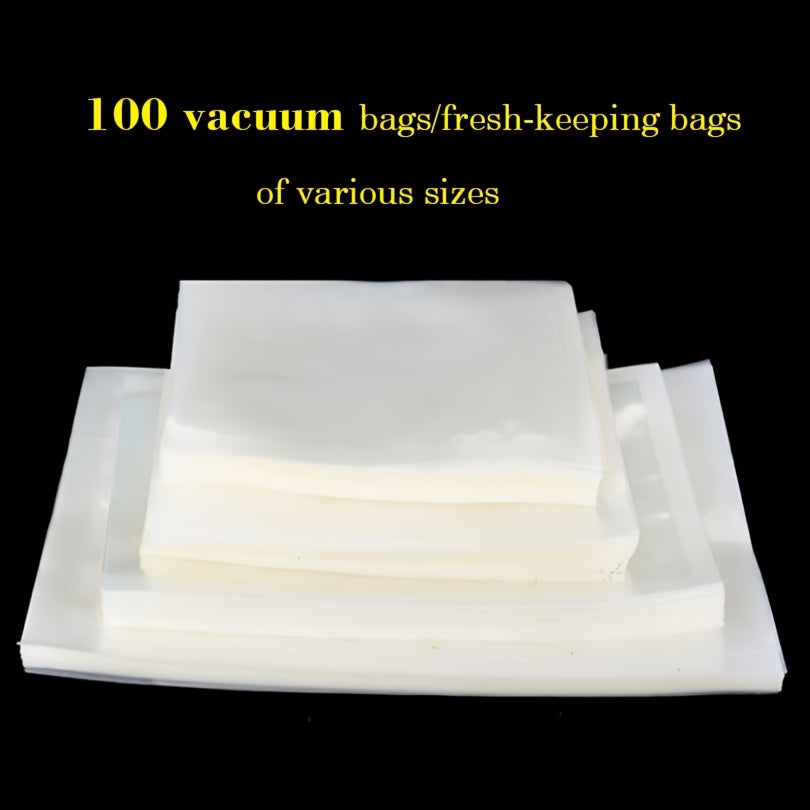 100pcs Vacuum Sealer Bags Food Packaging Bags Plastic Sealing Bags
