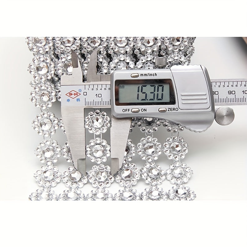 Sunflower Crystal Rhinestone Sparkle Ribbon Wrap